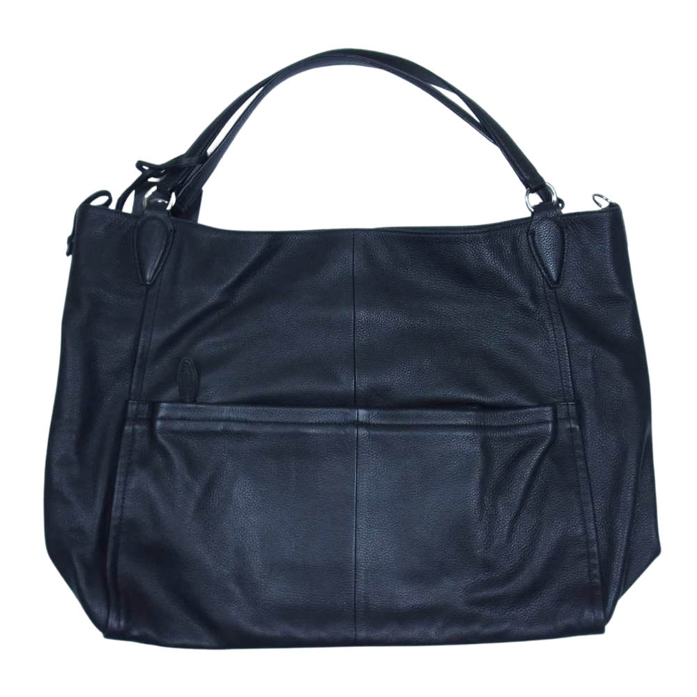 【美品】ガレリアント　本革トートバッグ tenero ガレリアント GLG-3901 TENERO SACCONE トートバッグ ブラック系【美品