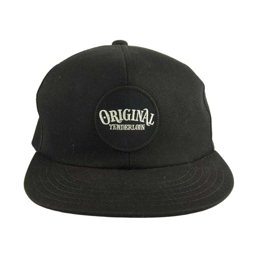 TENDERLOIN テンダーロイン T-TRUCKER CAP MESH ロゴワッペン メッシュ トラッカー キャップ ブラック系【中古】
