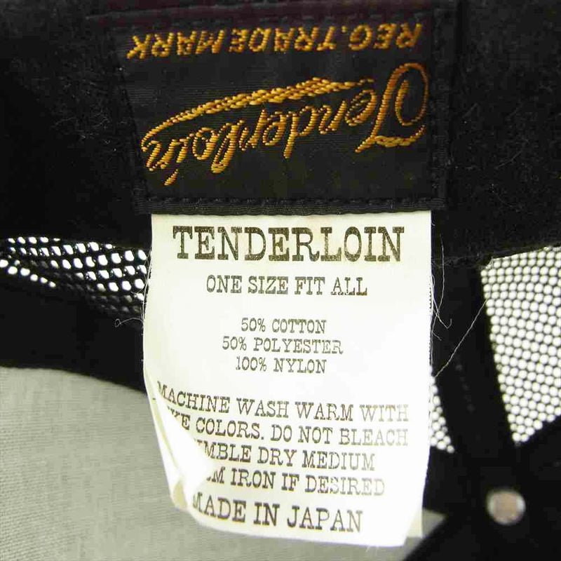 TENDERLOIN テンダーロイン T-TRUCKER CAP MESH ロゴワッペン メッシュ トラッカー キャップ ブラック系【中古】