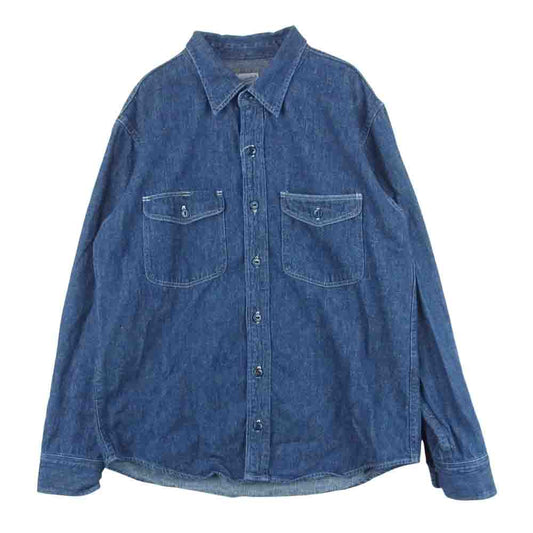 TENDERLOIN テンダーロイン T-DENIM SHT デニム 長袖 シャツ インディゴブルー系 S【中古】