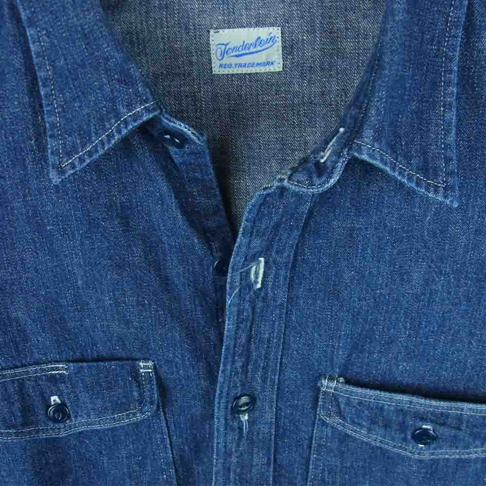 TENDERLOIN テンダーロイン T-DENIM SHT デニム 長袖 シャツ インディゴブルー系 S【中古】