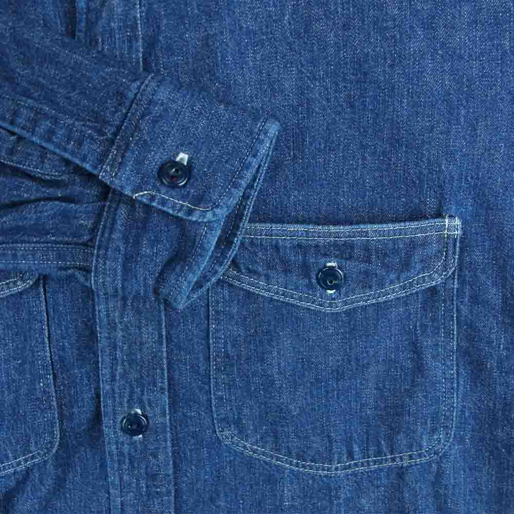 TENDERLOIN テンダーロイン T-DENIM SHT デニム 長袖 シャツ インディゴブルー系 S【中古】