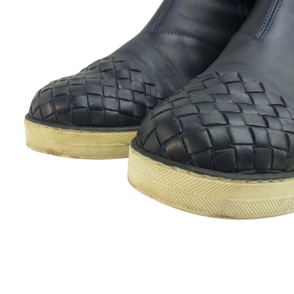 BOTTEGAVENETA ボッテガヴェネタ レザー スニーカー ネイビー系 41【中古】