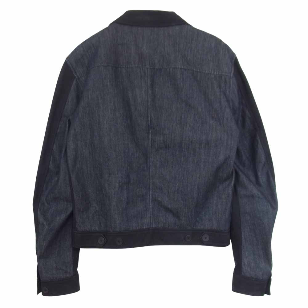 BOTTEGAVENETA ボッテガヴェネタ レザー 切替 デニム ジャケット ブラック系 48【中古】
