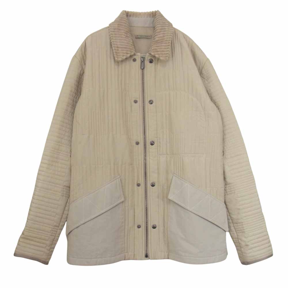 BOTTEGAVENETA ボッテガヴェネタ 襟コーデュロイ 中綿 ジャケット ベージュ系 48【中古】