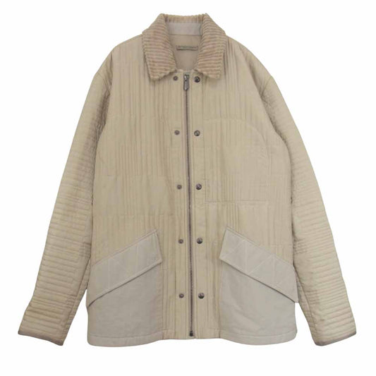 BOTTEGAVENETA ボッテガヴェネタ 襟コーデュロイ 中綿 ジャケット ベージュ系 48【中古】