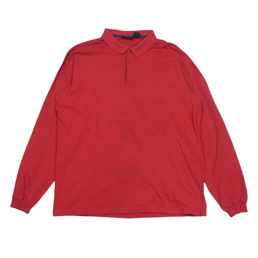 patagonia パタゴニア Rマークタグ 長袖 ポロシャツ レッド系 XL【中古】