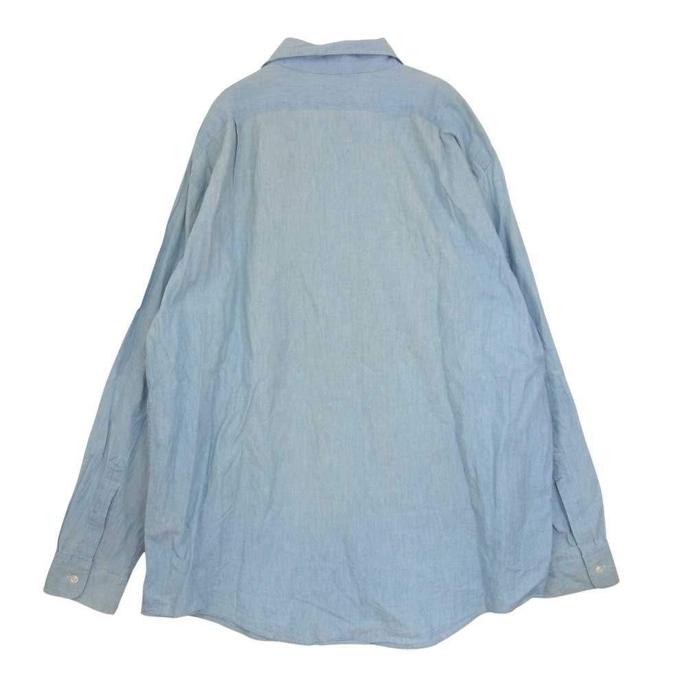 L.L.Bean エルエルビーン カナダ製 70s 80s シャンブレー 長袖 シャツ ライトブルー系【中古】