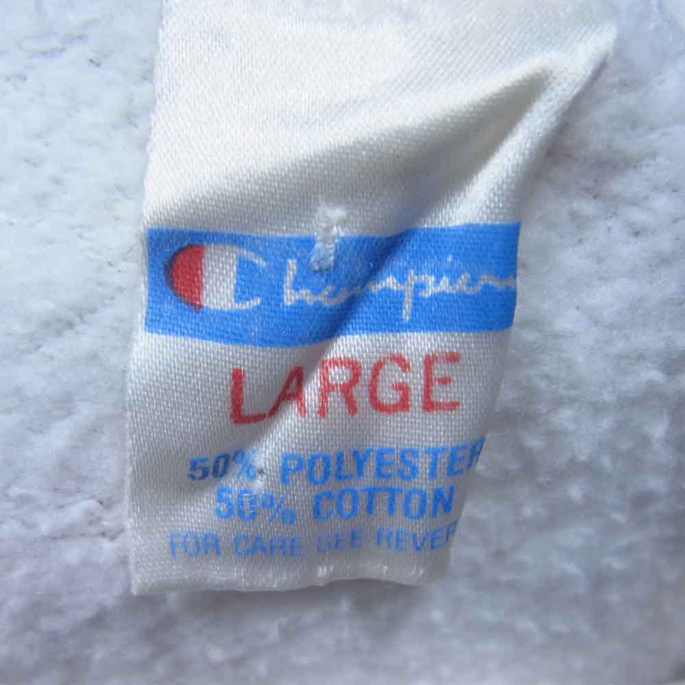 Champion チャンピオン ヴィンテージ 70s バータグ 50/50 ラグラン スウェット ホワイト系 L【中古】