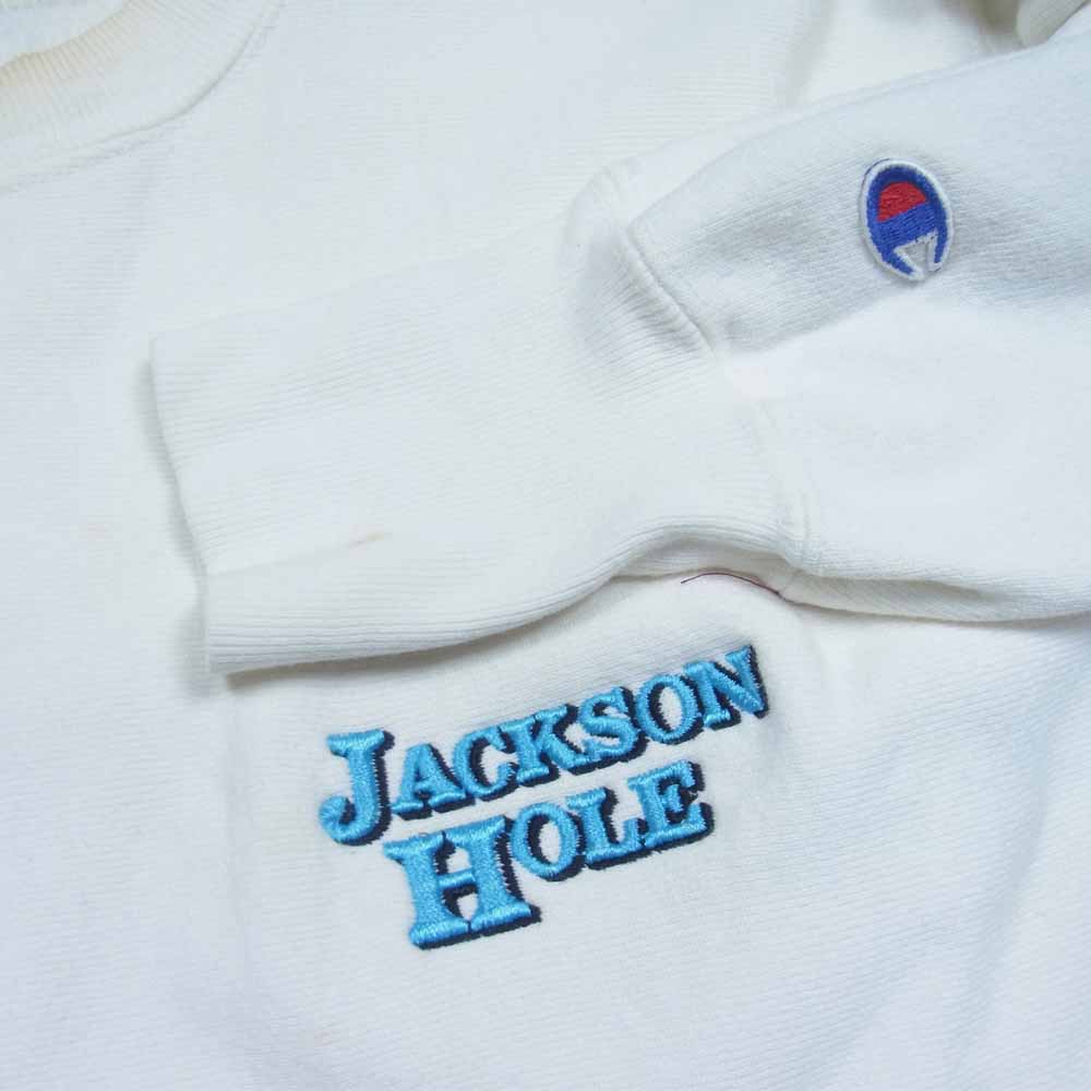 Champion チャンピオン ヴィンテージ 90s 刺繍タグ リバースウィーブ クルー スウェット ホワイト系 L【中古】