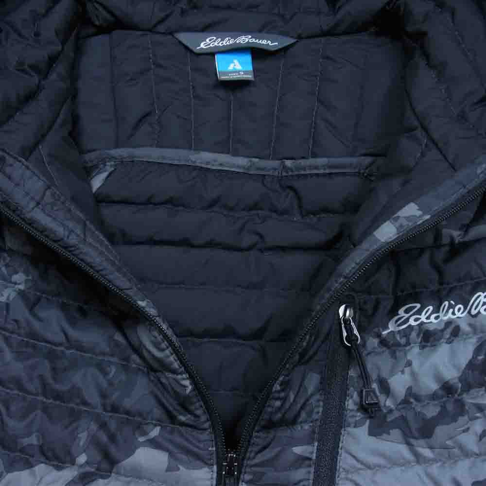 Eddie Bauer エディー・バウアー カモ柄 ダウン キルティング ジャケット グレー系 S【中古】