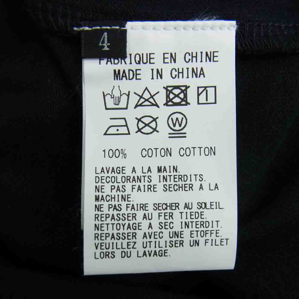 Yohji Yamamoto ヨウジヤマモト GroundY GN-T55-076 Logo print Tshirt ロゴ プリント Tシャツ ブラック系 4【新古品】【未使用】【中古】