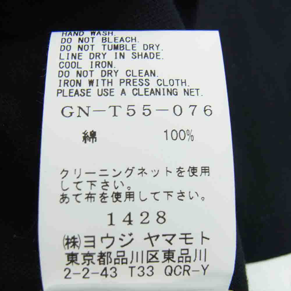 Yohji Yamamoto ヨウジヤマモト GroundY GN-T55-076 Logo print Tshirt ロゴ プリント Tシャツ ブラック系 4【新古品】【未使用】【中古】