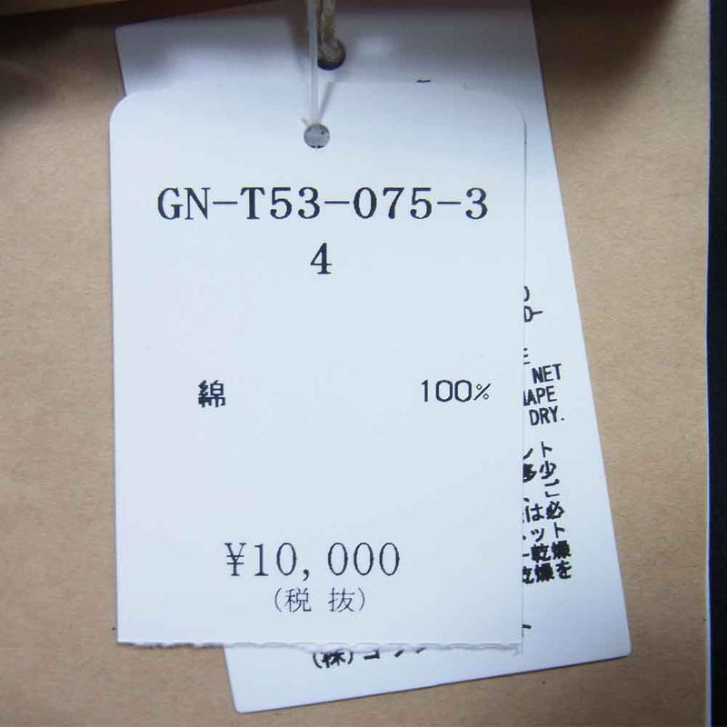 Yohji Yamamoto ヨウジヤマモト GroundY GN-T53-075 コットン ロゴ プリント Tシャツ ブラック系 4【新古品】【未使用】【中古】