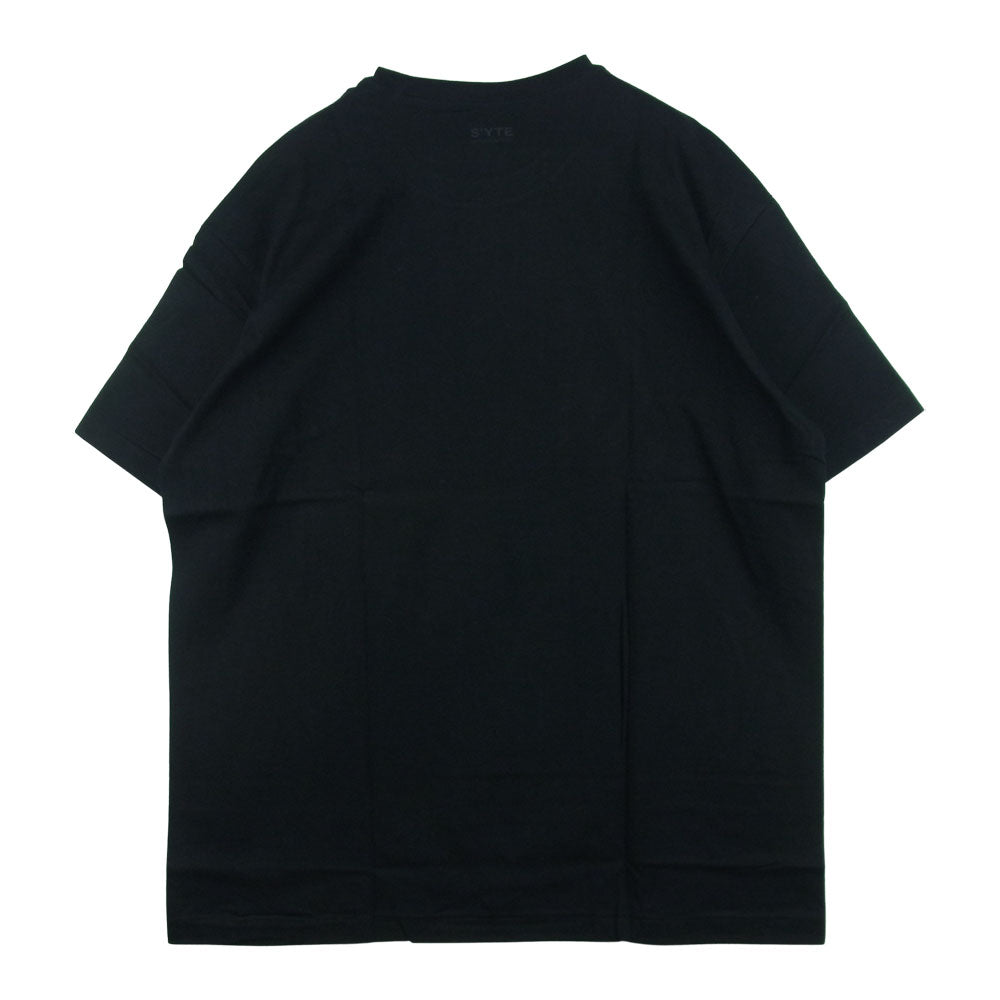 Yohji Yamamoto ヨウジヤマモト UH-T29-006 S'YTE 20/CottonJersey Black Is Modest Message T-Shirt メッセージ 半袖 Tシャツ ブラック系 L 4【新古品】【未使用】【中古】