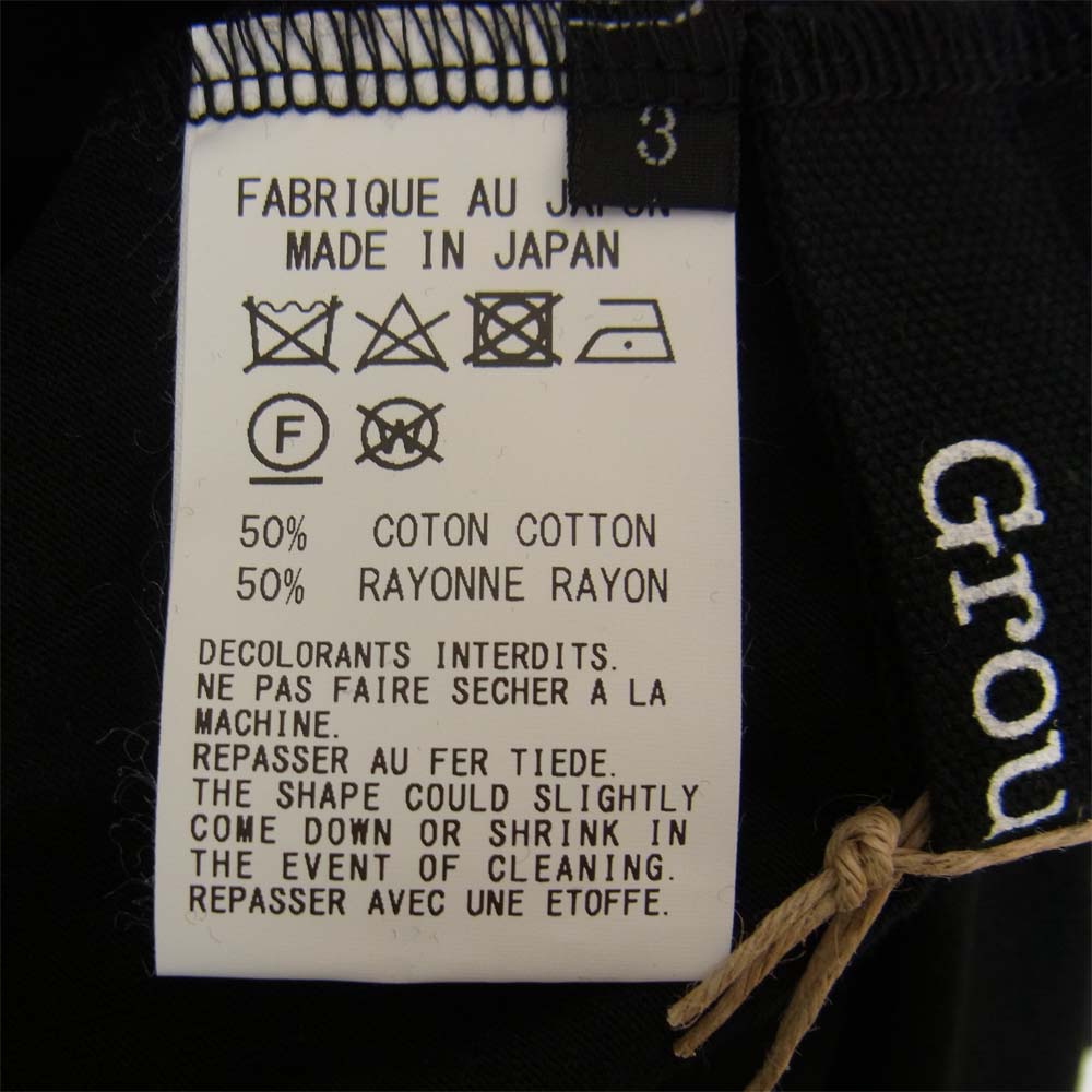 Yohji Yamamoto ヨウジヤマモト GroundY GN-T01-046 A Tied Big Cut Sew Aタイド ビッグ カットソー ブラック系 3【新古品】【未使用】【中古】