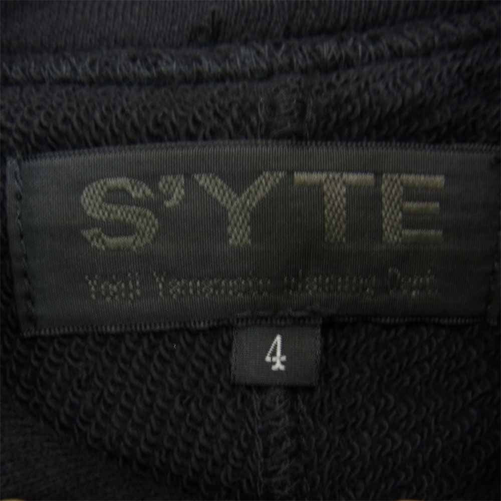 Yohji Yamamoto ヨウジヤマモト S'YTE UC-T72-019 French Terry Stitch Work Message＆Crow Hoodie プルオーバー パーカー ブラック系 4【新古品】【未使用】【中古】