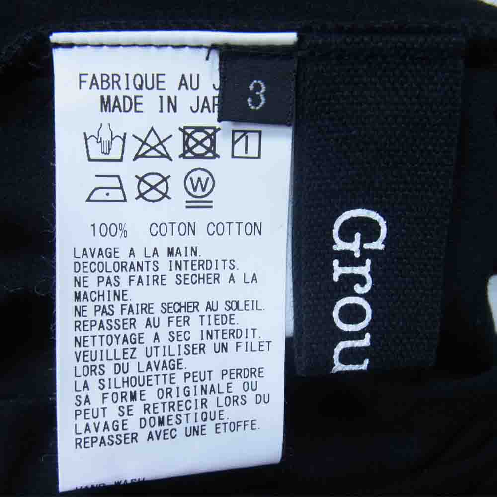 Yohji Yamamoto ヨウジヤマモト GroundY GA-T73-040 2 PACK logo T-SHIRT 2パック ロゴ Tシャツ ブラック系 3【新古品】【未使用】【中古】