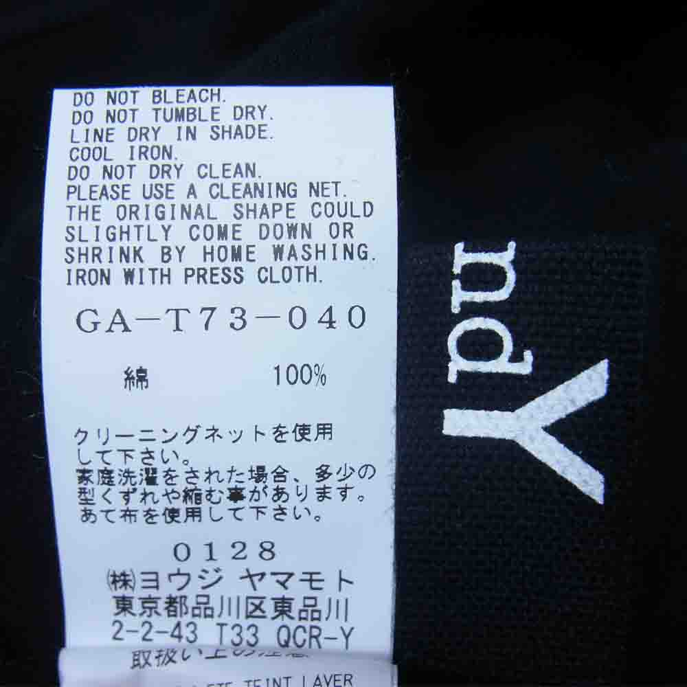 Yohji Yamamoto ヨウジヤマモト GroundY GA-T73-040 2 PACK logo T-SHIRT 2パック ロゴ Tシャツ ブラック系 3【新古品】【未使用】【中古】