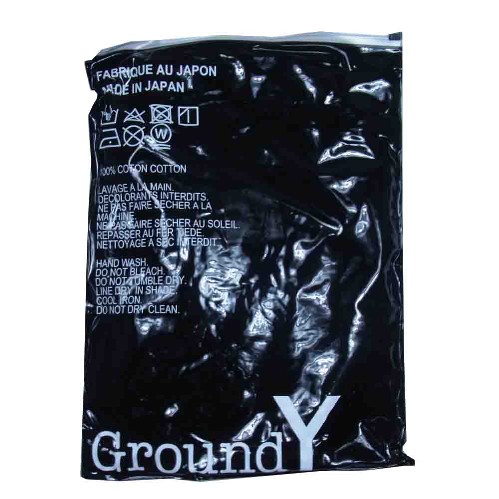 Yohji Yamamoto ヨウジヤマモト GroundY GA-T73-040 2 PACK logo T-SHIRT 2パック ロゴ Tシャツ ブラック系 3【新古品】【未使用】【中古】