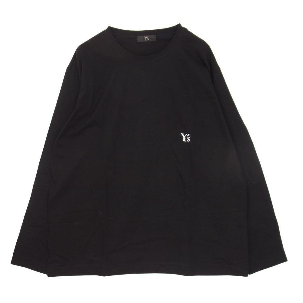 Yohji Yamamoto ヨウジヤマモト Y's ワイズ YK-T52-979 2PIECES T-SHIRTS 2ピース プリント Tシャツ ブラック系 ホワイト系 4【新古品】【未使用】【中古】