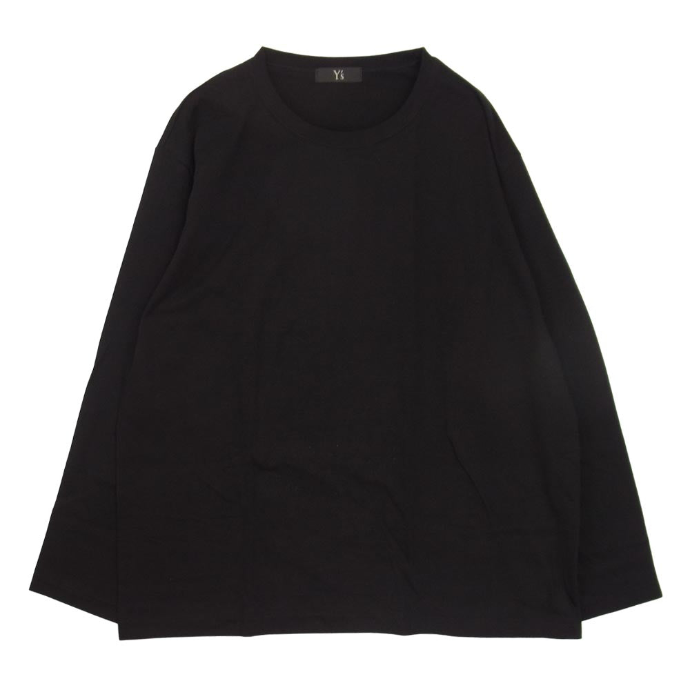 Yohji Yamamoto ヨウジヤマモト Y's ワイズ YK-T52-979 2PIECES T-SHIRTS 2ピース プリント Tシャツ ブラック系 ホワイト系 4【新古品】【未使用】【中古】