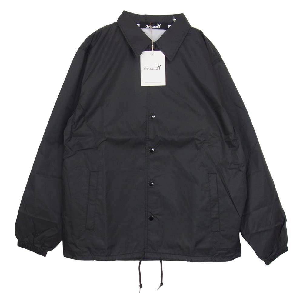 Yohji Yamamoto ヨウジヤマモト GroundY GA-J53-600 Logo print coach jacket ロゴ プリント コーチ ジャケット ブラック系 3【新古品】【未使用】【中古】