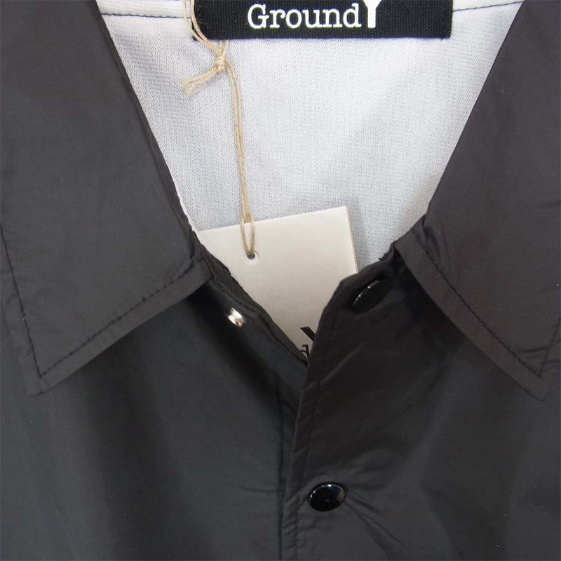 Yohji Yamamoto ヨウジヤマモト GroundY GA-J53-600 Logo print coach jacket ロゴ プリント コーチ ジャケット ブラック系 3【新古品】【未使用】【中古】