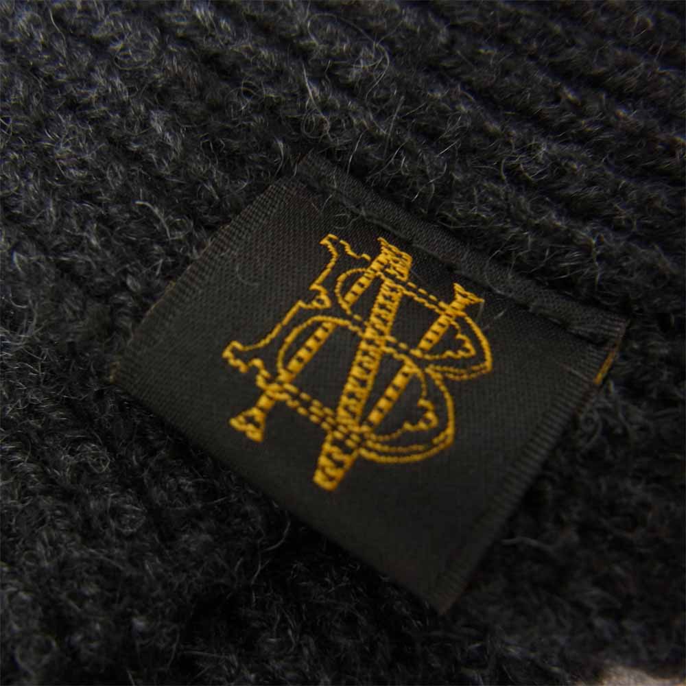 バトナー Innocent Cashmere Muffler イノセント カシミア マフラー カシミヤ100% ブラック系【中古】