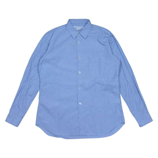 COMME des GARCONS コムデギャルソン SHIRT 17SS CDGS2ST SHIRT FOREVER フランス製 フォーエバー ストライプ 長袖 シャツ ブルー系 S【中古】