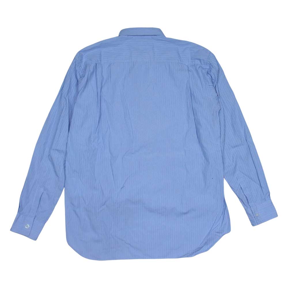 COMME des GARCONS コムデギャルソン SHIRT 17SS CDGS2ST SHIRT FOREVER フランス製 フォーエバー ストライプ 長袖 シャツ ブルー系 S【中古】