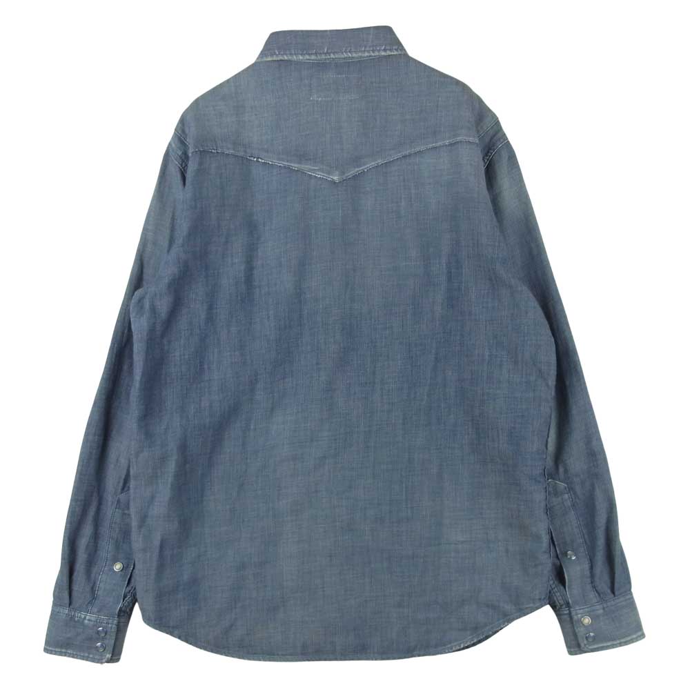 NEIGHBORHOOD ネイバーフッド 131OANH-SHM01 DEAD WOOD デニム ウエスタン 長袖 シャツ インディゴブルー系 グレイッシュブルー系 M【中古】