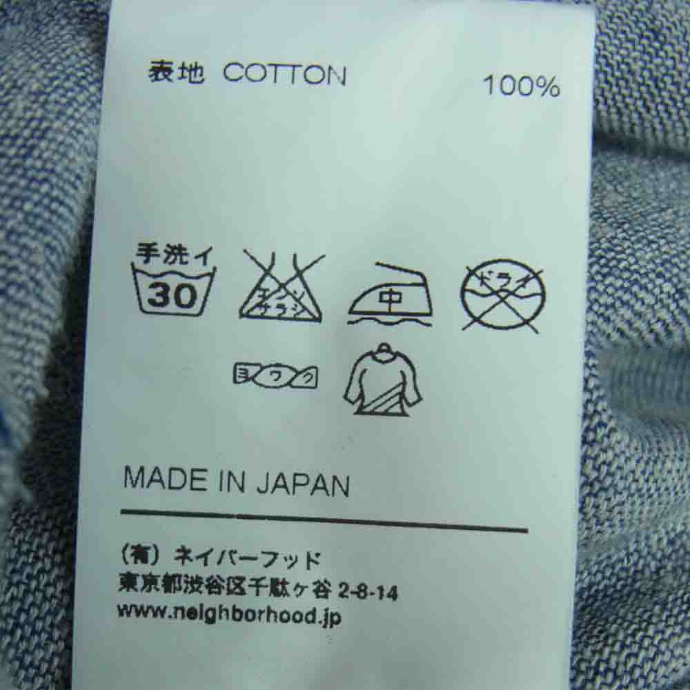 NEIGHBORHOOD ネイバーフッド 131OANH-SHM01 DEAD WOOD デニム ウエスタン 長袖 シャツ インディゴブルー系 グレイッシュブルー系 M【中古】