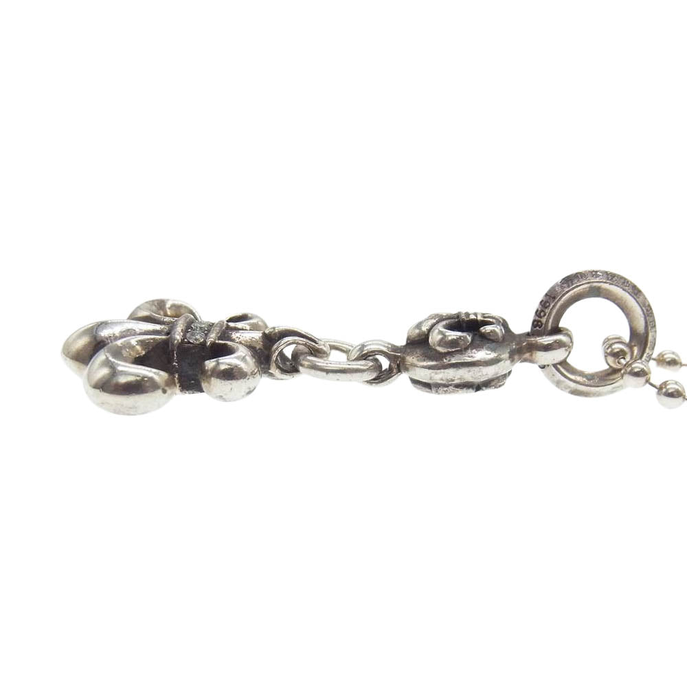 CHROME HEARTS クロムハーツ（原本無） 1BALL BS FLEUR 1ボール BSフレア チャーム 6Pアフターダイヤ シルバー系【中古】