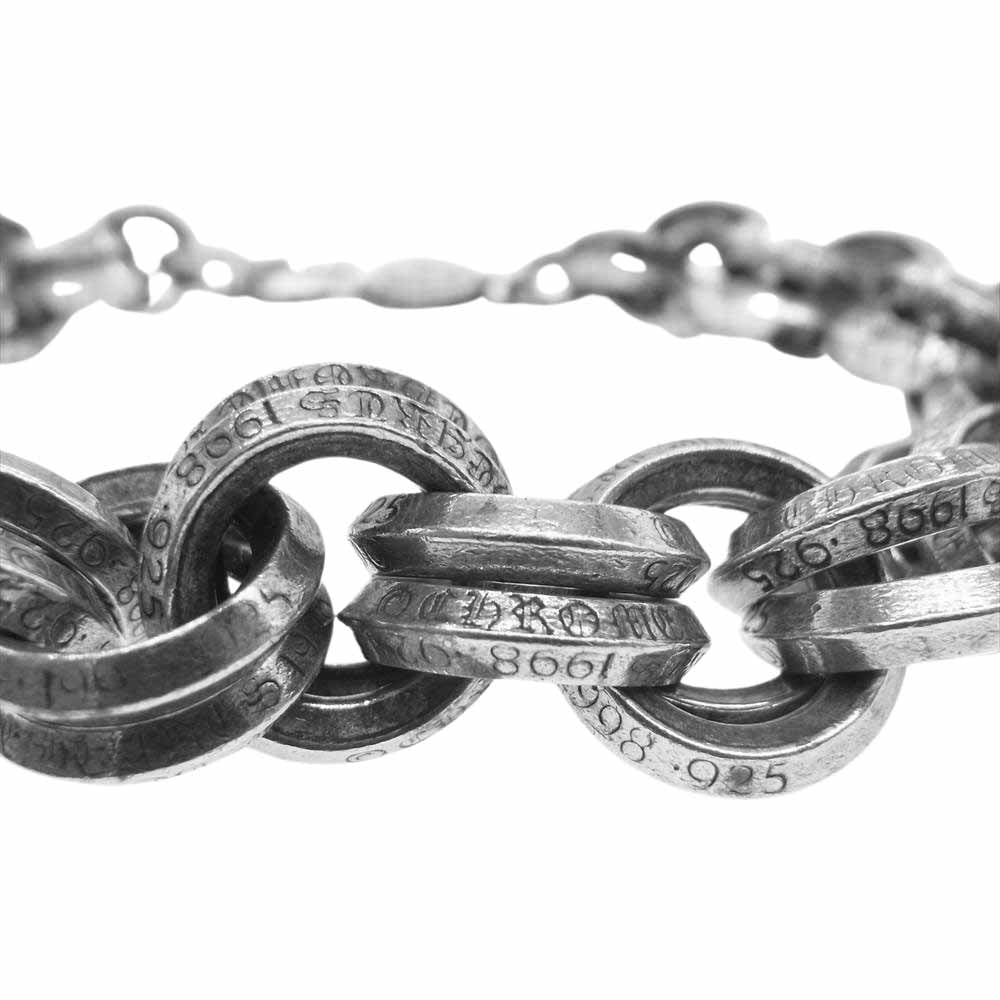CHROME HEARTS クロムハーツ（原本無） 2 DOUBLE B RING ダブルB リング ブレスレット シルバー系【中古】