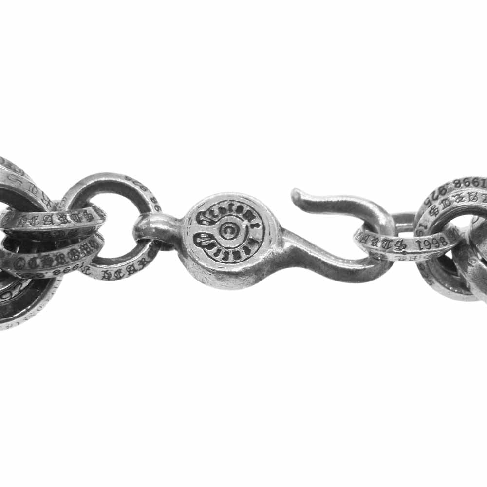 CHROME HEARTS クロムハーツ（原本無） 2 DOUBLE B RING ダブルB リング ブレスレット シルバー系【中古】