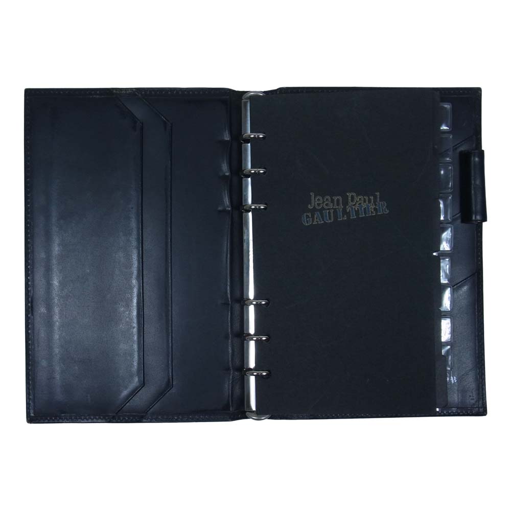 ジャンポール ゴルチエ 手帳カバー 大 ブラック系【中古】