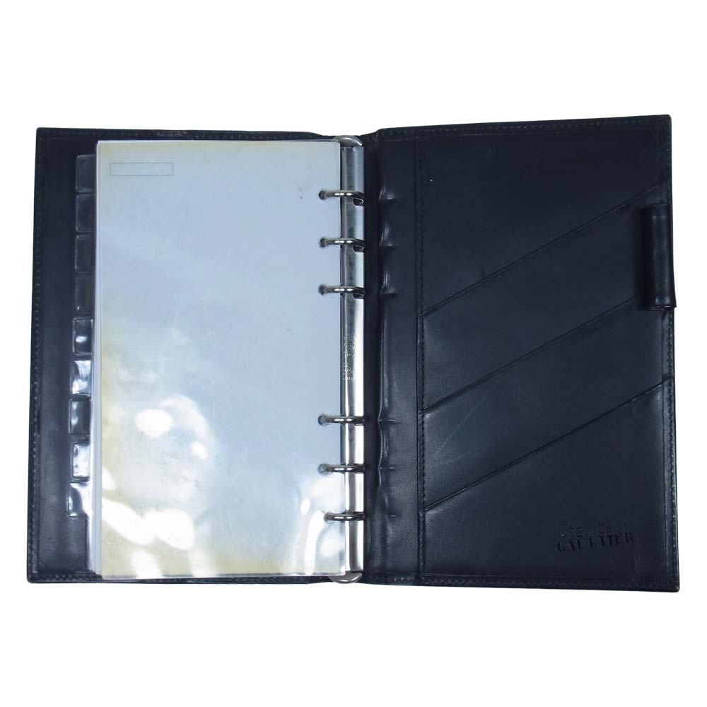 ジャンポール ゴルチエ 手帳カバー 大 ブラック系【中古】