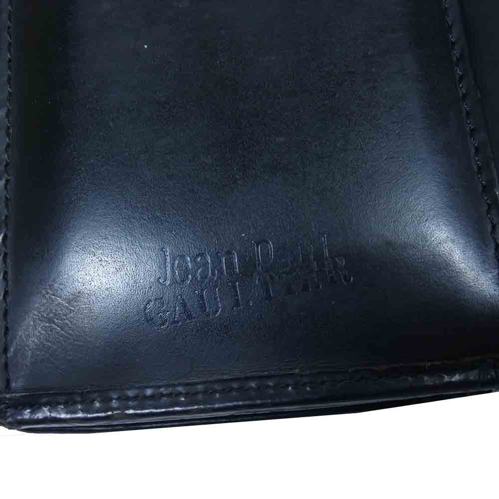ジャンポール ゴルチエ がま口 ウォレット ブラック系【中古】