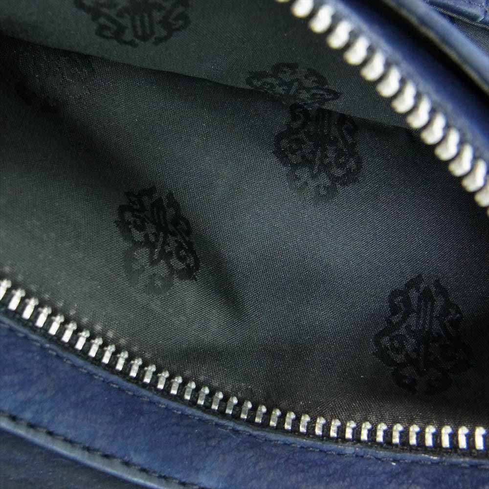 CHROME HEARTS クロムハーツ（原本有） WAVE NVLTY LTHR ウェーブウォレット ネイビー系【中古】