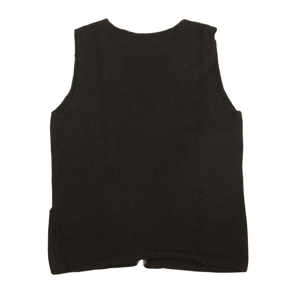 CHROME HEARTS クロムハーツ（原本無） ダガージップ アルパカ ニット ベスト ブラック系 M【中古】