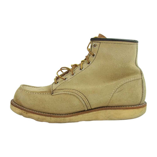 RED WING レッドウィング 8173 6 CLASSIC MOC クラシック モックトゥ スエード ブーツ ベージュ系 US9E【中古】