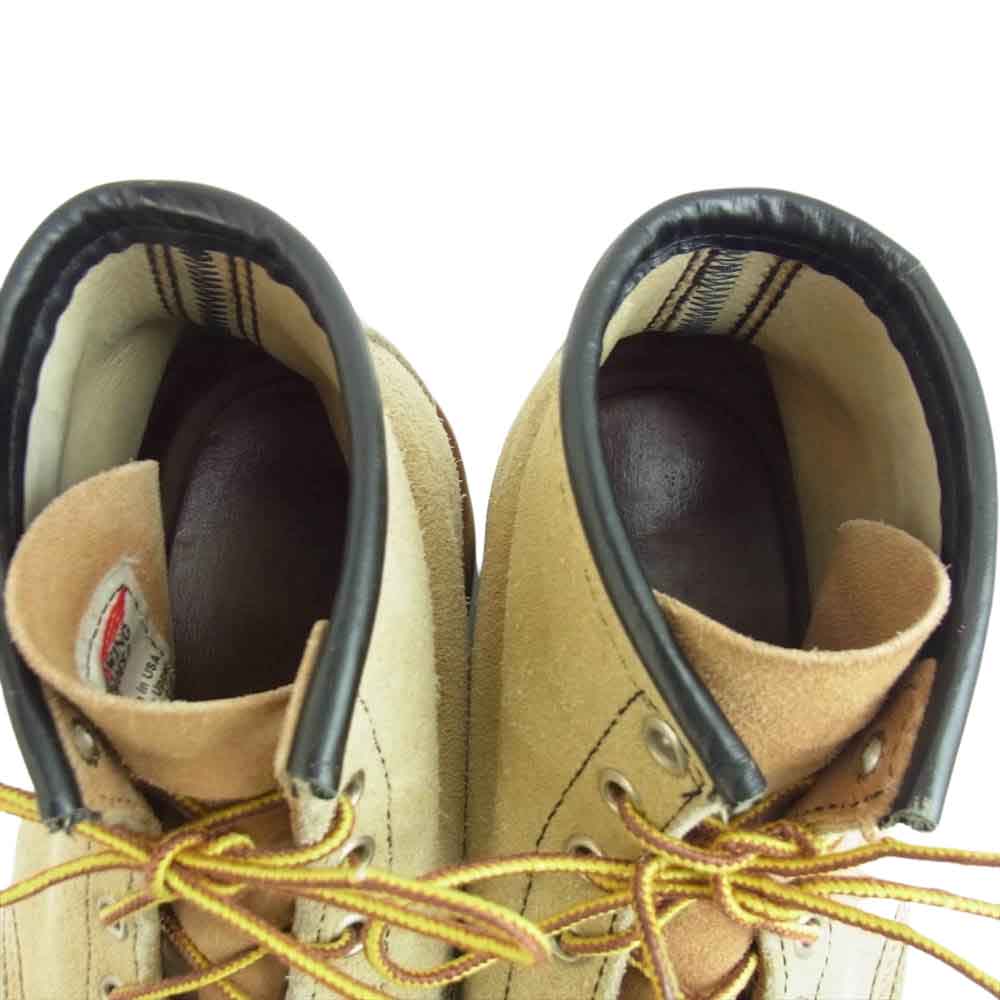 RED WING レッドウィング 8173 6 CLASSIC MOC クラシック モックトゥ スエード ブーツ ベージュ系 US9E【中古】