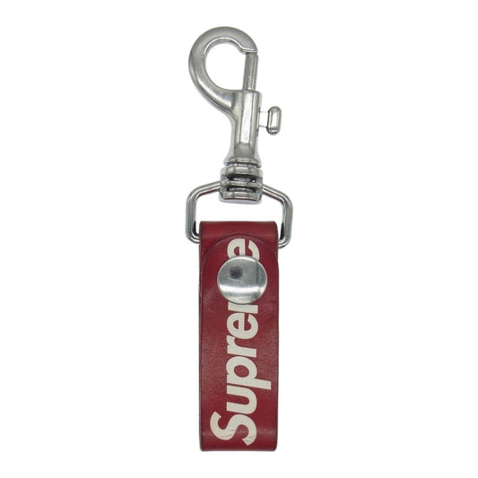 Supreme シュプリーム 21SS Leather Key Loop キーループ キーホルダー レッド系【中古】