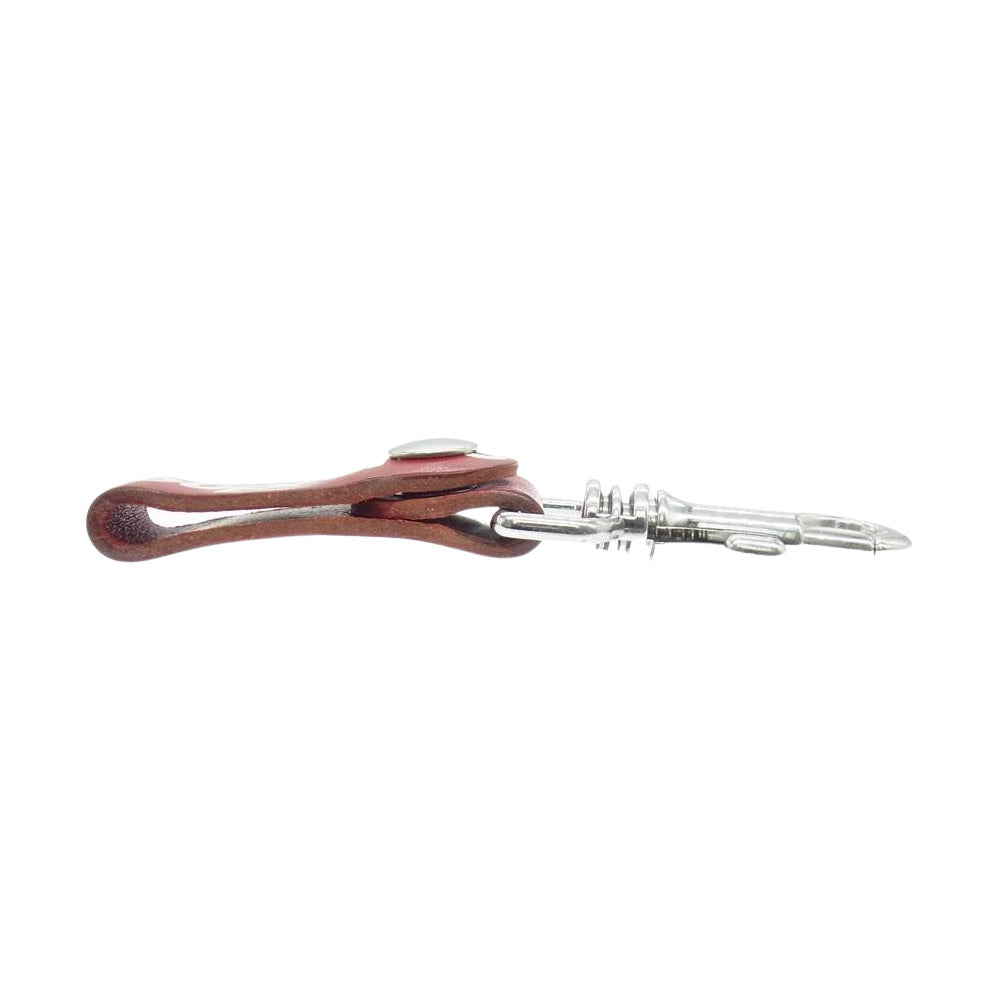 Supreme シュプリーム 21SS Leather Key Loop キーループ キーホルダー レッド系【中古】