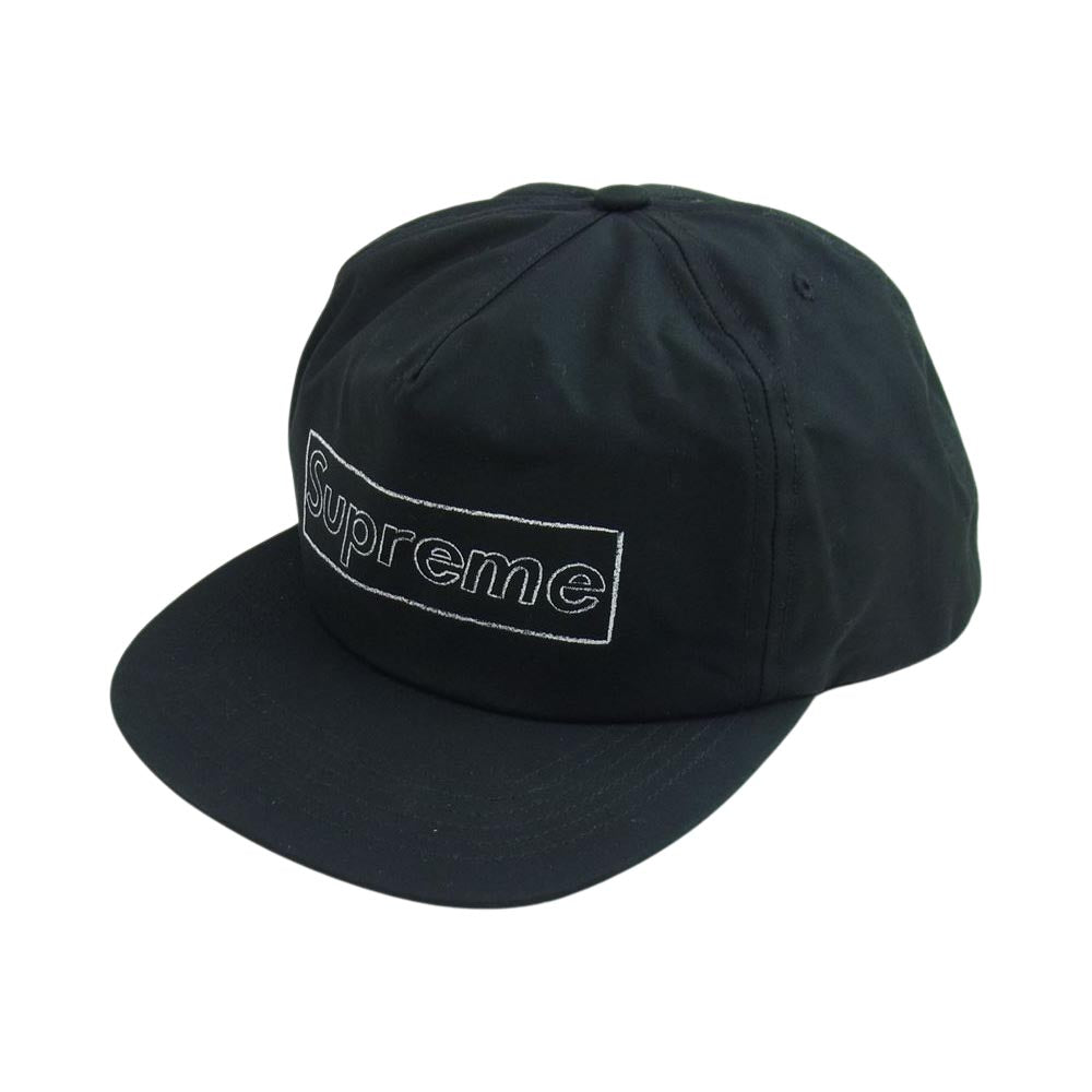 Supreme シュプリーム 21SS KAWS Chalk Logo 5-Panel カウズ チョークロゴ 5パネル キャップ ブラック系【新古品】【未使用】【中古】