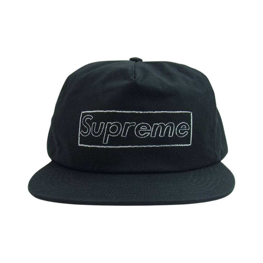 Supreme シュプリーム 21SS KAWS Chalk Logo 5-Panel カウズ チョークロゴ 5パネル キャップ ブラック系【新古品】【未使用】【中古】