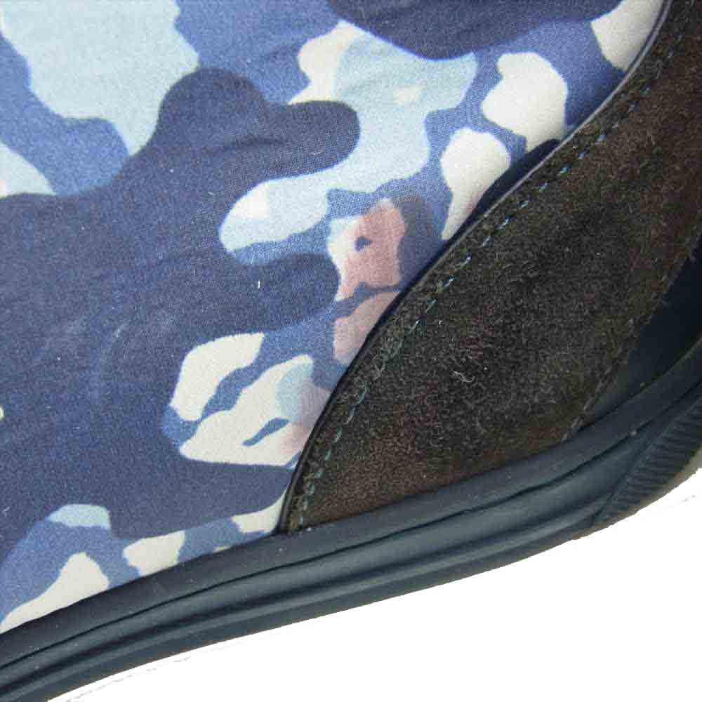 LOUIS VUITTON ルイ・ヴィトン サイドジップ スエード切替 ハイカット スニーカー ブルー系 8【中古】