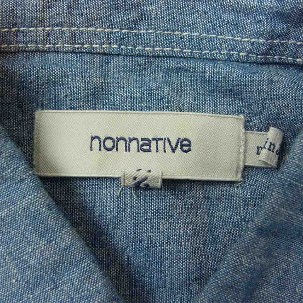 nonnative ノンネイティブ HUNTER SHIRTS デニム シャンブレー 長袖シャツ インディゴブルー系 2【中古】