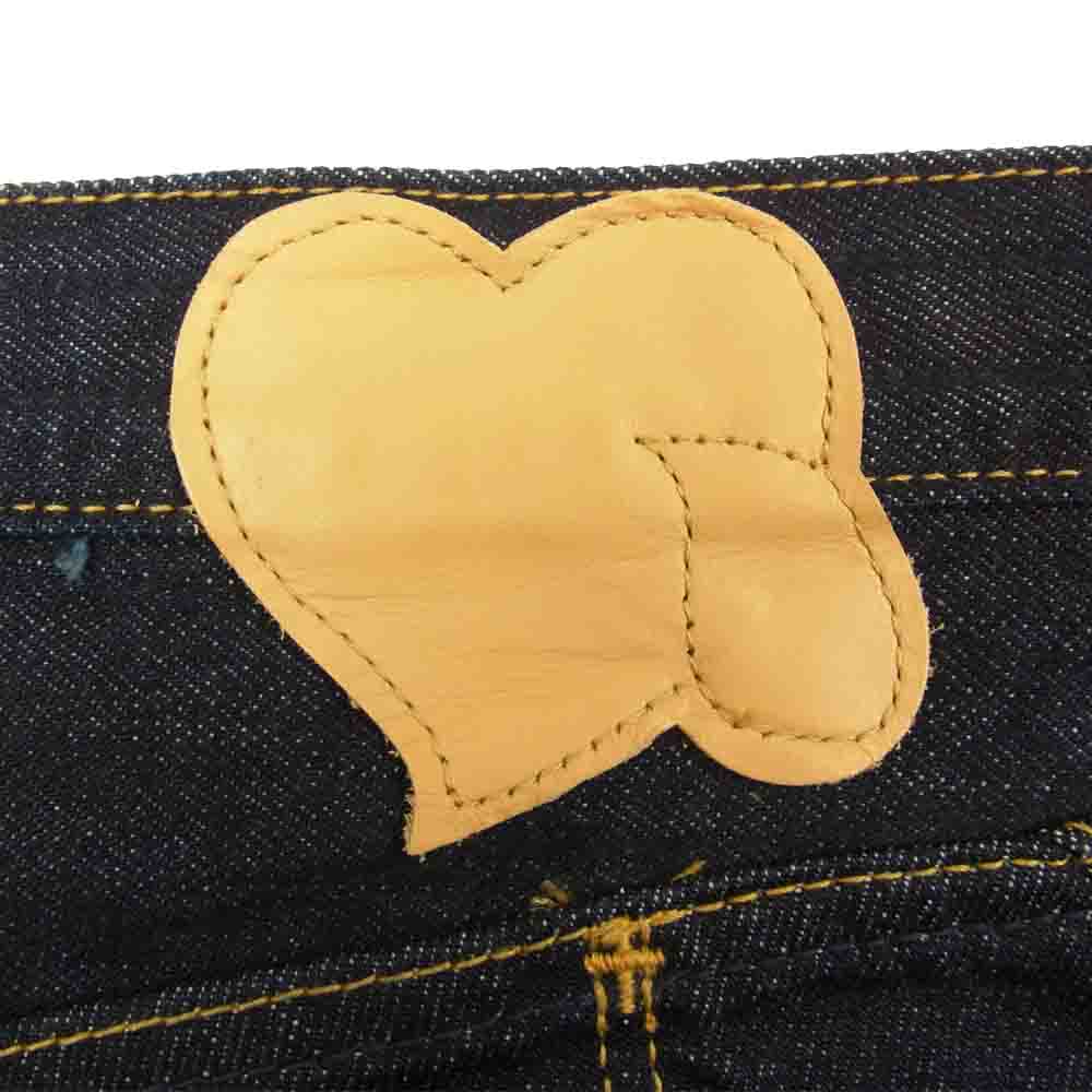 NUMBER(N)INE ナンバーナイン F07-NNP001A PAIN ペイン ハート パッチ デニムパンツ インディゴブルー系 5【美品】【中古】